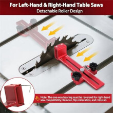 Thin Rip Jig Safety Roller Bearing Table Saw Jig Guide for Repetitive Narrow Strip Cuts,Works with Table Saw, Band Saw