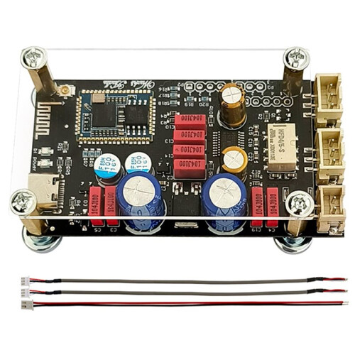 8-32V  5.1 Lossless Decoding Board, Type-C AUX APTX LDAC Onboard Antenna Decoder with Acrylic Case QCC3034