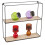 (Black) 4Pcs Metal Wall Shelves Industrial Wire Unit 1