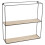 (Black) 4Pcs Metal Wall Shelves Industrial Wire Unit 4