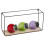 (Black) 4Pcs Metal Wall Shelves Industrial Wire Unit 5