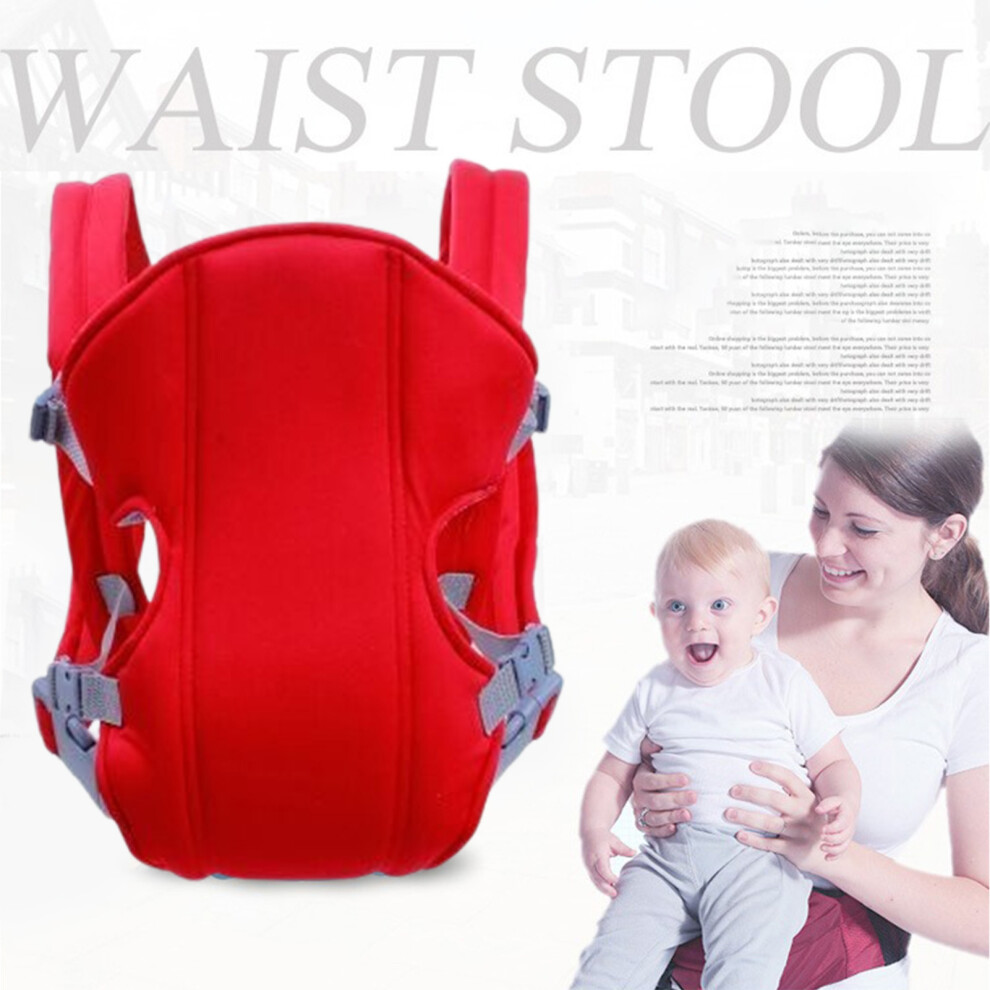 Zhouq-Outdoors (Red) Ergonomic Baby Carrier For Newborns & Toddlers