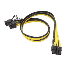 12Pin to Dual PCI-E 8Pin (6+2)Pin GPU Card Modular Power Supply Cable for Seasonic Modular Power Supply