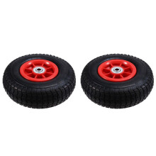 2X Elektrische Kinderauto met Opblaasbare Banden, Elektrische Driewieler voor Kinderen, Rubberen Wielen, Kinderautobanden, 1,2 cm Gat, 9 Inch