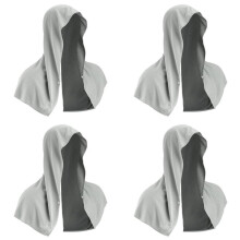 4X Cooling Hoodie Towel,Cooling Towels for Neck and Face,for Sauna Yoga Camping Workout Gray