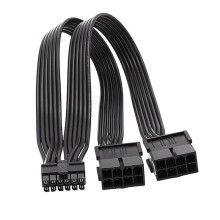 For RTX3080 RTX3090 Card 12Pin Power Cable 12Pin to Dual PCI-E 8Pin GPU Power Connector Cord