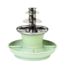 Giles & Posner Mini Chocolate Fountain – 3-Tier, Fondue Set, 25W, Green