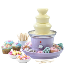 Electric Chocolate Fountain 3 Tier Fondue Party Purple Sorbet Giles & Posner