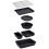 Salter Salter Bakes Bakeware Set Stackable 7 Piece Set Compact Storage Oven Safe Black 1