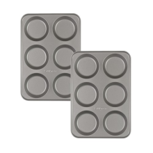 Salter Yorkshire Pudding Tray Set of 2 6-Cup Non-Stick PFOA-Free Coating