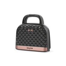 Salter Sandwich Toaster Toastie Maker Machine Handbag Style Rose Gold/Black 750W