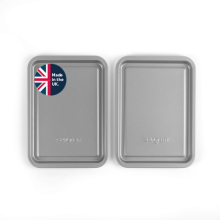 Salter Essentials 2-Piece Oven Tray Set – Non-Stick, UK Made, 5 Yr Guarantee