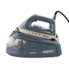 Beldray Steam Iron Surge Pro XL 1.2L Water Tank Ceramic Soleplate Titanium