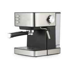 Salter Manual Espresso Machine With Milk Frother for Ground Coffee 1.6L Capacity