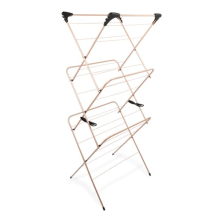 Beldray 3-Tier Airer Large Clothes Horse Drying Rack 7KG Collapsible Rose Gold