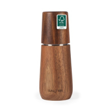 Salter Edith Acacia Pepper Mill FSC-Certified Spice Grinder Adjustable Grind