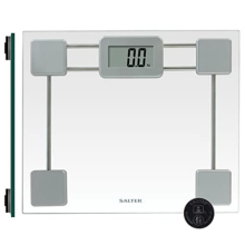 Salter Digital Bathroom Weighing Scale Electronic Compact Tough Glass Platform