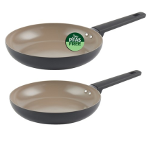 Salter Frying Pan Set 24/28cm Ceramic Non-Stick Induction Recycled Aluminium