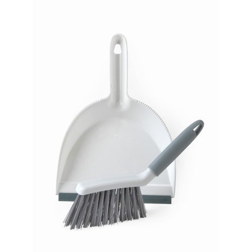 Beldray Beldray Dustpan Brush Set Mini Compact Antibac Floor & Worktop Sweeper Easy Grip