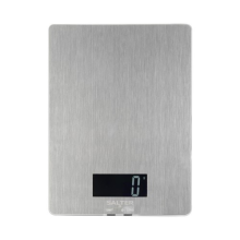 Salter Digital Kitchen Scale Brushed Stainless Steel Measures Food & Liquid 5kg
