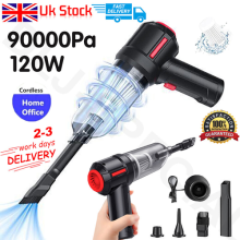 Wet/Dry Cordless Car Vacuum Cleaner Powerful Strong Suction Handheld Cleaning UK