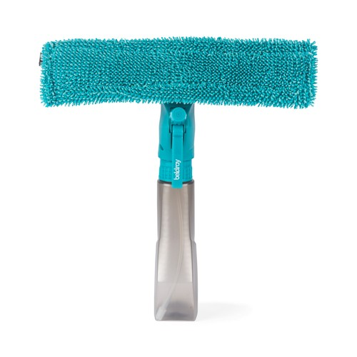 Beldray Beldray Spray Window Cleaner 2in1 Squeegee & Microfibre Cloth Pad 200 ml Bottle