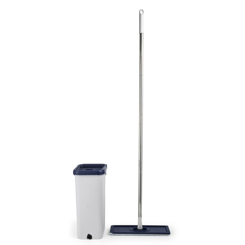 Beldray Beldray Flat Mop & Bucket Set Deep Clean Dual Compartment Self Wringer Reusable