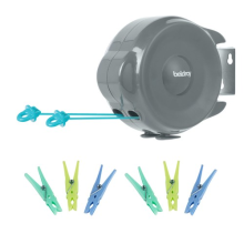 Beldray 30m Retractable Washing Line with 100 Rust-Resistant Pegs