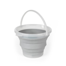 Beldray 10L Collapsible Bucket Foldable Space Saving Easy Carry Glitter Grey