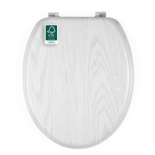 Beldray Oak Toilet Seat - Wooden Effect, Easy Fit, Durable, Easy Clean