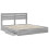 VidaXL vidaXL Storage Bed Grey Sonoma 200 x 200 cm Engineered Wood 3