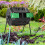 Rotating Compost Bin 160L, 2 Compartments Garden Composter, Outdoor Waste Container 4