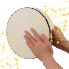 5X Wooden Hand Drum Kid Percussion Toy Wood Frame Drum for Children Music Game Convenient Musical Instrument,6 in