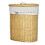Willow Laundry Basket with Lid, Handle and Removable Laundry Bag, Natural 2