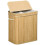 Foldable Bamboo Laundry Basket 90L, Removable Inner Bag with Lid 2
