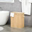 Foldable Bamboo Laundry Basket 90L, Removable Inner Bag with Lid 4