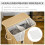 Foldable Bamboo Laundry Basket 90L, Removable Inner Bag with Lid 7
