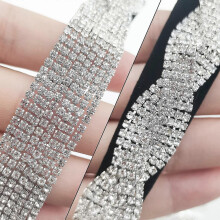Sparkly Rhinestone Tassel Headband Crystal Fake Earrings Hair Chain Hair Band Bridal Hair Hoop Wedding Party Hair Accessories