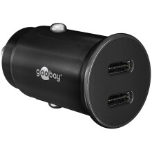 Cargador Rápido Goobay 2xUSB-C PD para Coche 30W