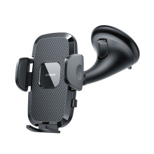 Support de téléphone portable Joyroom 360 avec ventouse pour pare-brise et tableau de bord - Noir