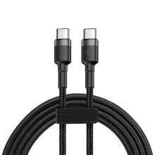 Cable Cafule USB-C a USB-C, QC 3.0, PD, 3A, 60W, 2m