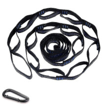 1 Pair Of Hammock Attachment Set+14 Loops 280x2.5cm Max 500kg