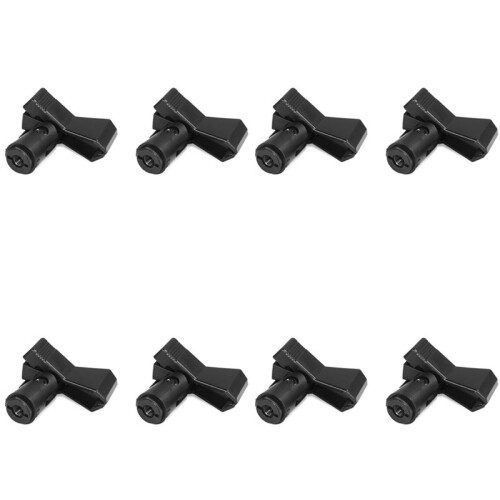 Microphone Clip - Clothespin Style Universal Microphone Stand Musical Instrument Accessories - 8-Pack
