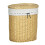 Willow Laundry Basket with Lid, Handle and Removable Laundry Bag, Natural 1