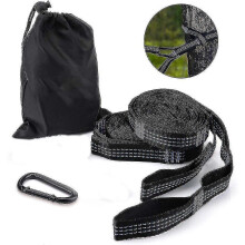1 Pair Of Hammock Attachment Set+14 Loops 280x2.5cm Max 500kg