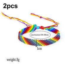 2pcs Rainbow Blet Bed for Mens Womens Hip String Blet for Gay Lesbian Adjable Blet