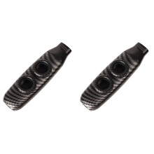 2X Dubbel Gat Ontwerp Kazoo Dubbel Membraan Kazoo Begeleiding Ukelele Gitaar Viool Draagbaar Muziekinstrument-B