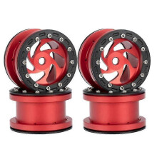 4pcs 2.2 Inch Metal Beadlock Rim Hub for 1/10 Rc Crawler Car Axial Wraith Capra Rr10 Scx10 Trx4,1