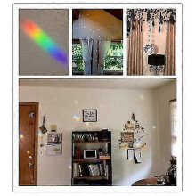 Clear Glass Crystal Ball Prism Pendant 50mm Pack Of 2