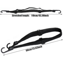 Nylon Bike Tensioner Bungee Luggage Strap Retractable Belt Bungee Strap Bungee Rope with Buckle And Hook